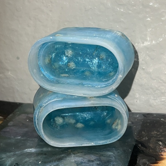 Apple AirPod Case AirPod Gen 1 or 2 Ombré Translucent Blue White Baby’s Breath - Picture 4 of 5